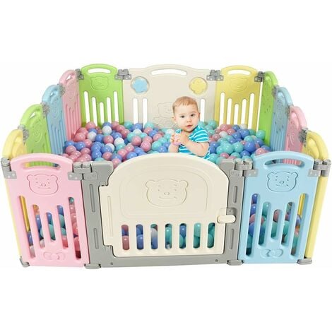 BABY VIVO PARC Bébé Barrière Sécurité Plastique Enfant Protection Porte  Espace EUR 125,90 - PicClick FR