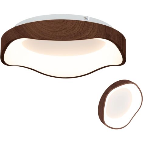 Goplus – Plafonnier LED 24W blanc chaud 3000K – Économie d'énergie jusqu'à 80% – Éclairage uniforme sans scintillement – Installation facile