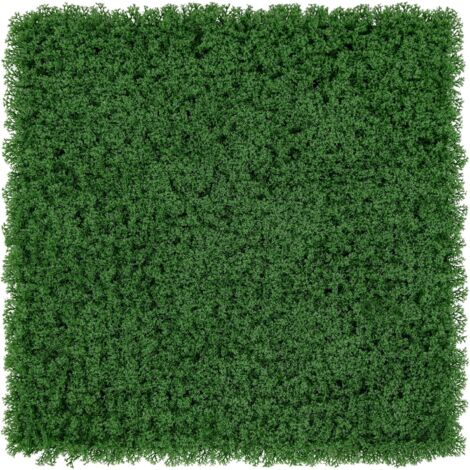 GOPLUS Plantes Artificielles Muraux en Gazon, 12 Panneaux de Buis Artificiel pour Intérieur Extérieur, Structure en Forme de 'X', Décoration Murale, pour Jardin, Mariage, Fête