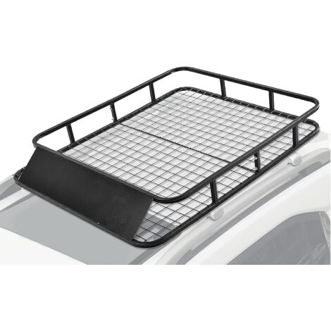 Goplus – Porte-bagage de toit en métal 122x102cm – Charge max 75kg – Conception aérodynamique pour réduire la résistance au vent