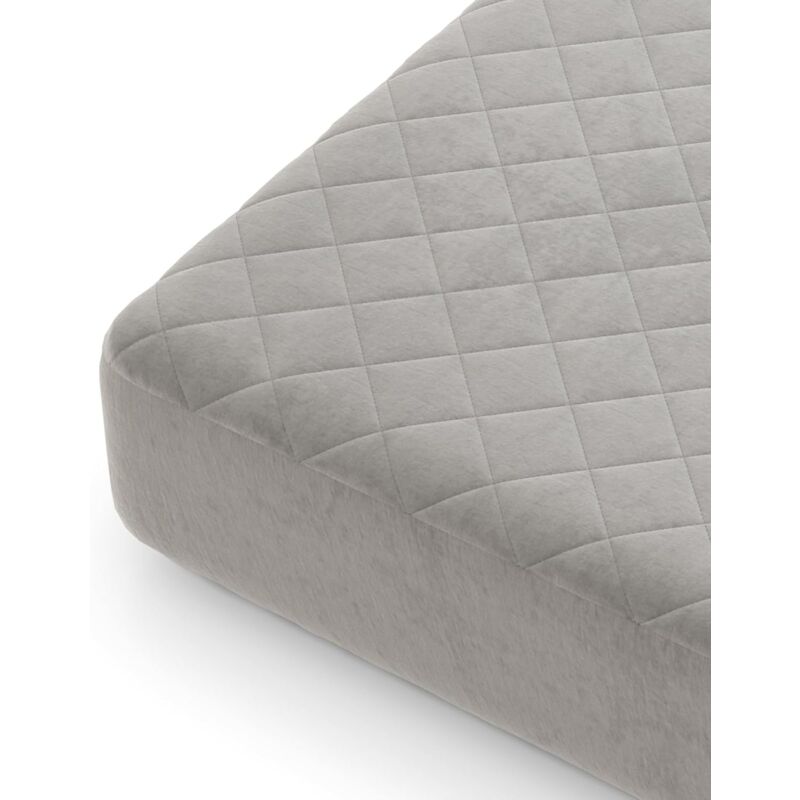 Protège-Matelas 90/140/180x200 cm, Housse de Lit Douce en Polyester Cristal avec Protection Totale à 360°, Poche Profonde, Dessous Antidérapant,