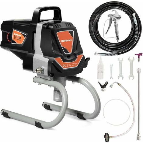 GOPLUS Pulv��risateur de Peinture �� Haute Pression 3000PSI, D��bit 1500ML/MIN, Buse en Acier Inoxydable avec Bouton de Verrouillage, pour l��Application de Peinture Murale