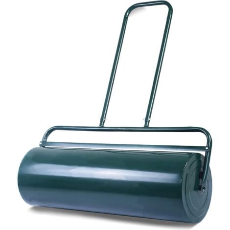GOPLUS Rouleau �� Gazon Remblayage de Sable l��Eau avec Poign��e en Forme U, Diam��re 30CM/32CM, Tambour de Pelouse ?quip�� Bouton Lat��ral de Volume 48L/63L, Vert (63L)