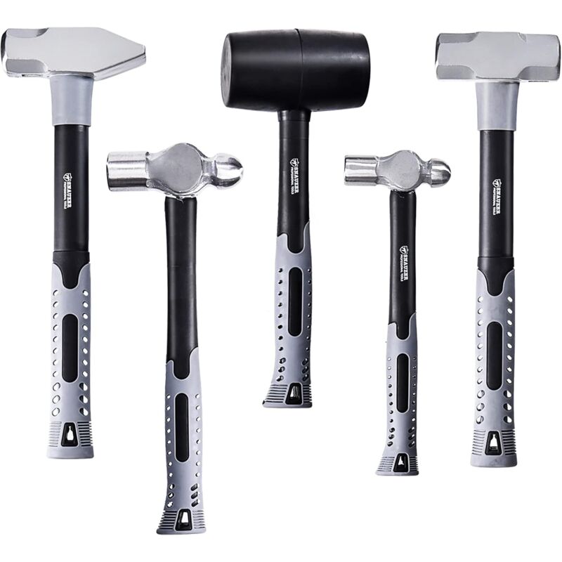 GOPLUS Set di 5 Martelli in Metallo, Kit di