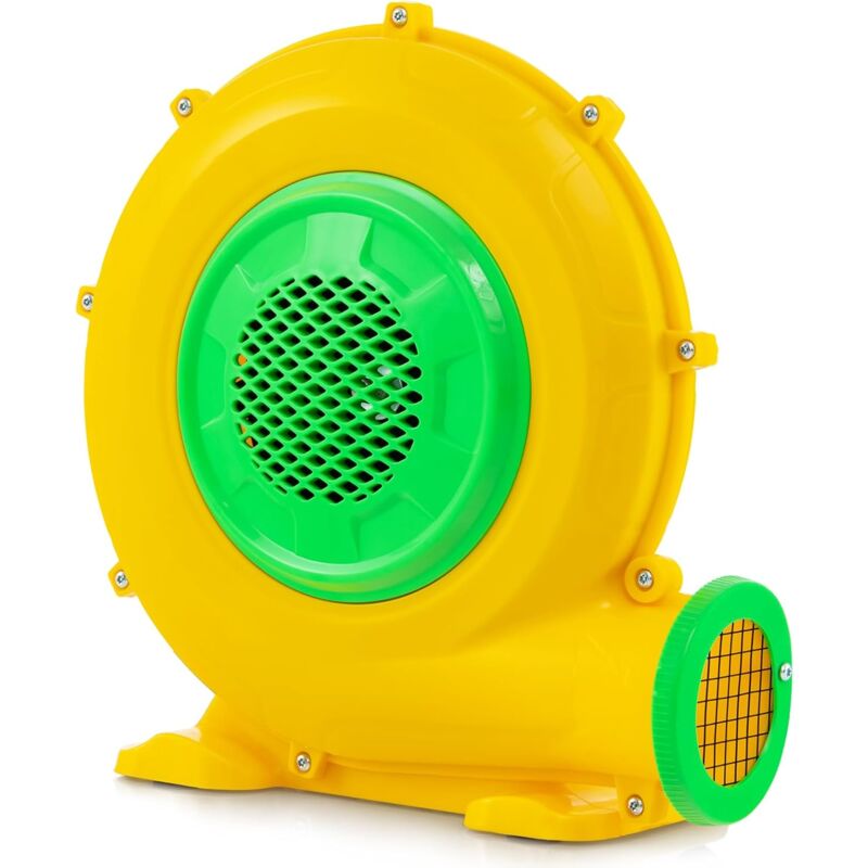 Goplus - Souffleur Electrique Gonflable, Ventilateur pour Structures Château Gonflable 4 Piquets de Sol, Poignée Pratique, pour Château Gonflable,