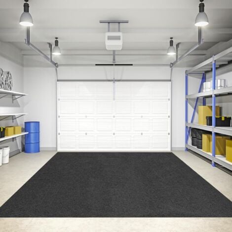 GOPLUS Tapis de Protection Garage, Tapis de Sol Double Face Antidérapant Absorbant, Lavable et Réutilisable, Ruban Adhésif Double Face Inclus, pour Garage, Magasin, Entrée 252,5 x 221 cm