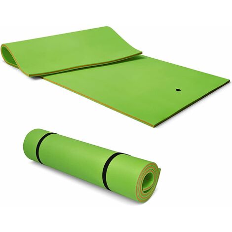 Goplus – Tapis flottant piscine 355x183cm – Mousse XPE 3 couches – Charge 400kg pour 4-6 personnes – Idéal pour lacs et piscines - 300-400KG