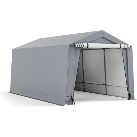 Goplus – Tente garage imperméable 490x290x245 cm – Cadre en acier galvanisé antirouille – Portes détachables à fermeture éclair – Pour voiture et camping-car - able-490x290x245CM-Tente