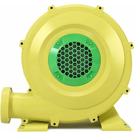 GOPLUS Ventilatore da 680W per Castello Gonfiabile Soffiatore Elettrico Giallo, 680W con Cavo di Alimentazione 3,7m