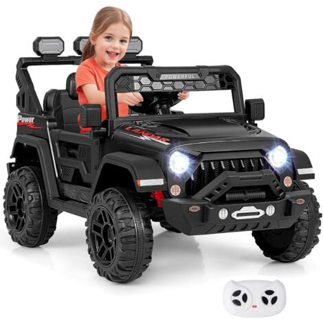Voiture Electrique Enfants 2 Places,Electrique Enfant 12V Avec Telecommande Mp33 Vitesses Pour Enfant 3 8 Ansblanc 88384879