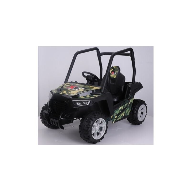 Goplus - Voiture Electrique Enfants utv 24 v, 4x4 utv Electrique Enfants avec Télécommande 2,4 G,2,5/3,2/4,5KMh, Démarrage Lent,Musique et Lumières