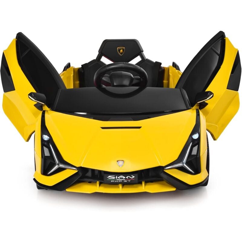 Voiture Electrique Enfant Cabriolet de Portes Ciseaux pour avec Telecommande et Demarrage Lent, Vehicules Enfant avec Portes a Verrouillage