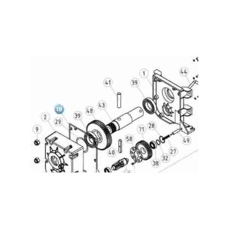 GOR14.5501 Guarnizione Sagomata SIGNO 3 SIGNO 4 SIGNO 6 Ricambio Originale NICE GOR14.5501