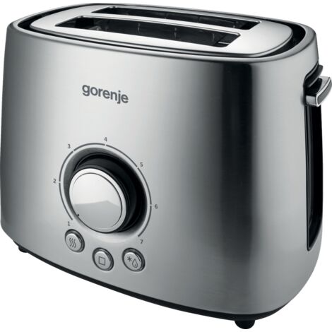 Gorenje  Toaster  T1000E  Leistung 1000 W  Anzahl Steckdosen 2  Gehäusematerial Metall  Edelstahl