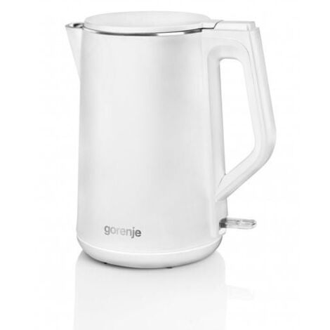 Gorenje  Wasserkocher  K15DWW  Elektrisch  2200 W  1,5 l  Kunststoff + Metall  360° drehbarer Sockel  Weiß