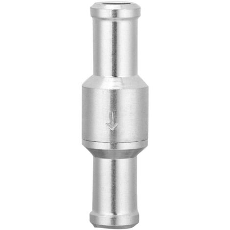 Gorgeri Step Aluminium Inline Straight Rückschlagventil für Kraftstoff, Öl, Benzin, Biodiesel, Gas, Flüssigkeit, Wasser, Kühlmittel, Luft/Vakuum(12mm)