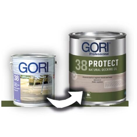 Gori 38 PROTECT Olio per pavimenti in legno esterno incolore 2,5 l