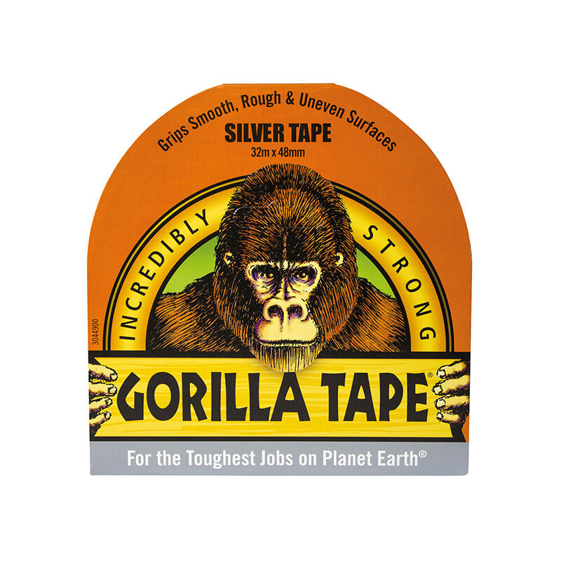 Gorilla - 3044901 Silve Cloth Tape - 48mm x 32m - Silver