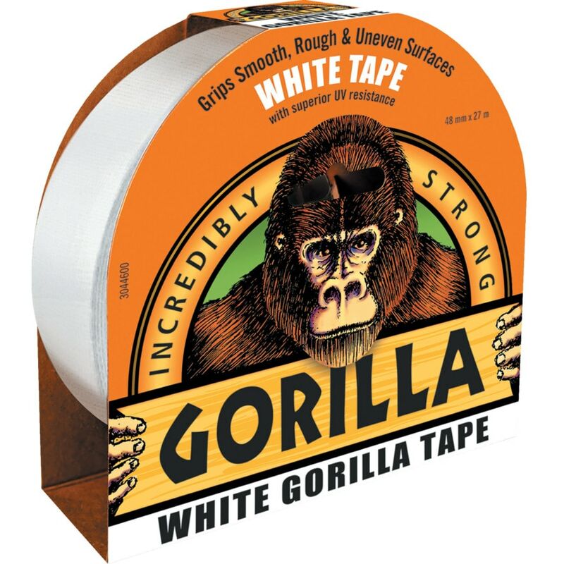 3044601 White Cloth Tape - 48mm x 27m - White - Gorilla