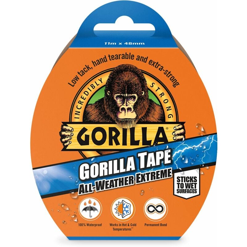 Gorilla Tape� All-Weather Extreme 48mm x 11m Black - GRGGTAW11