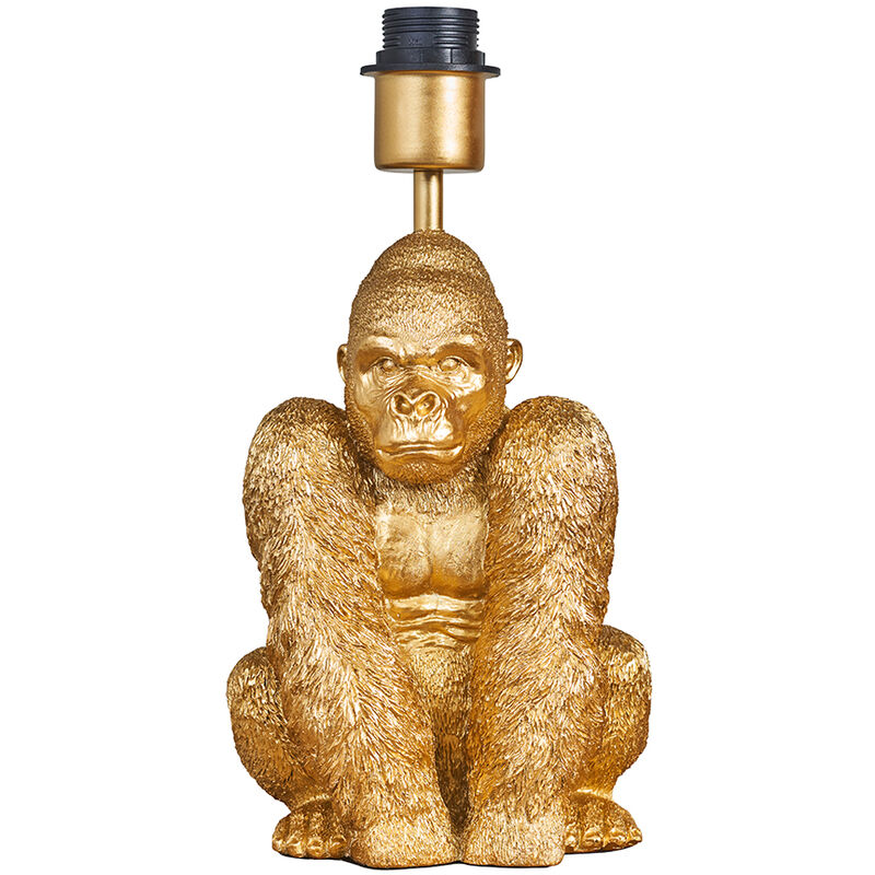 Gorilla Design Table Lamp Base - Gold