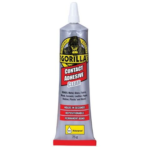 Gorilla Glue 2144001 Gorilla Contact Adhesive Clear 75g GRGCAC75