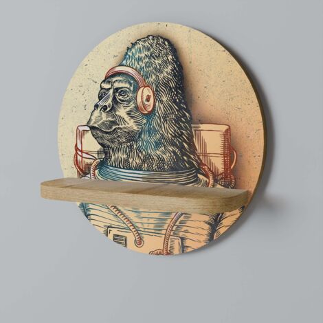 GORILLA GROOVE Rundes Regal