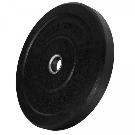 Poids disques olympiques Hi Temp avec absorbeur de chocs - Noir - De 2,5 kg à 25 kg