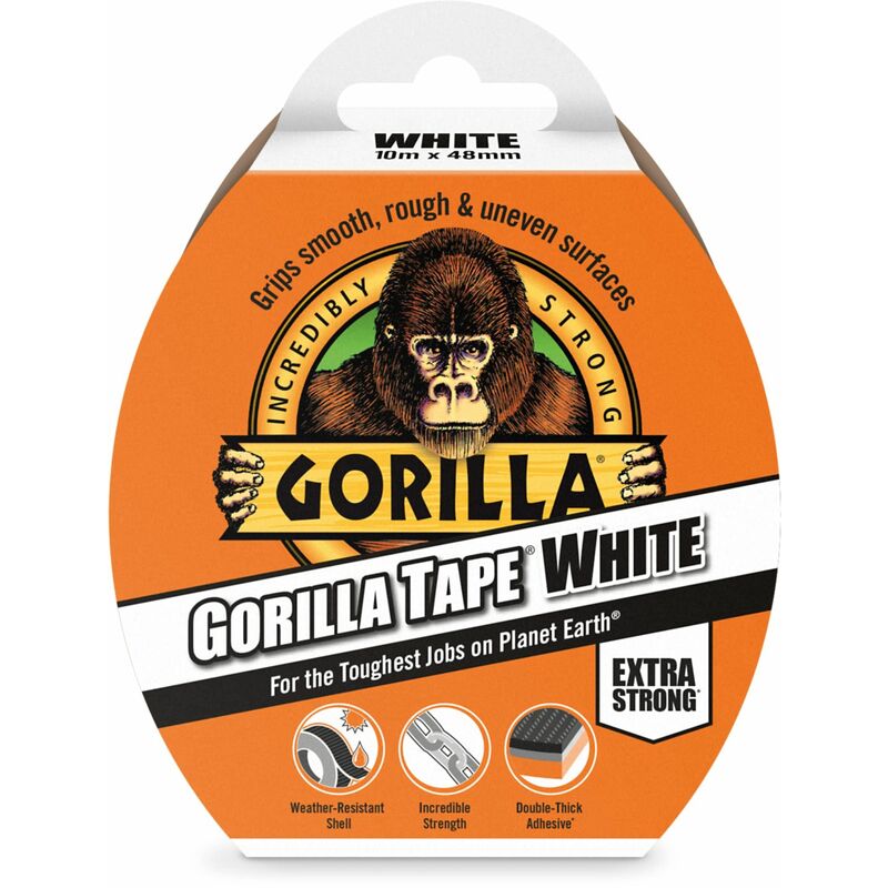 Gorilla Glue - 3044611 Gorilla Tape® 48mm x 10m White grgclothwh