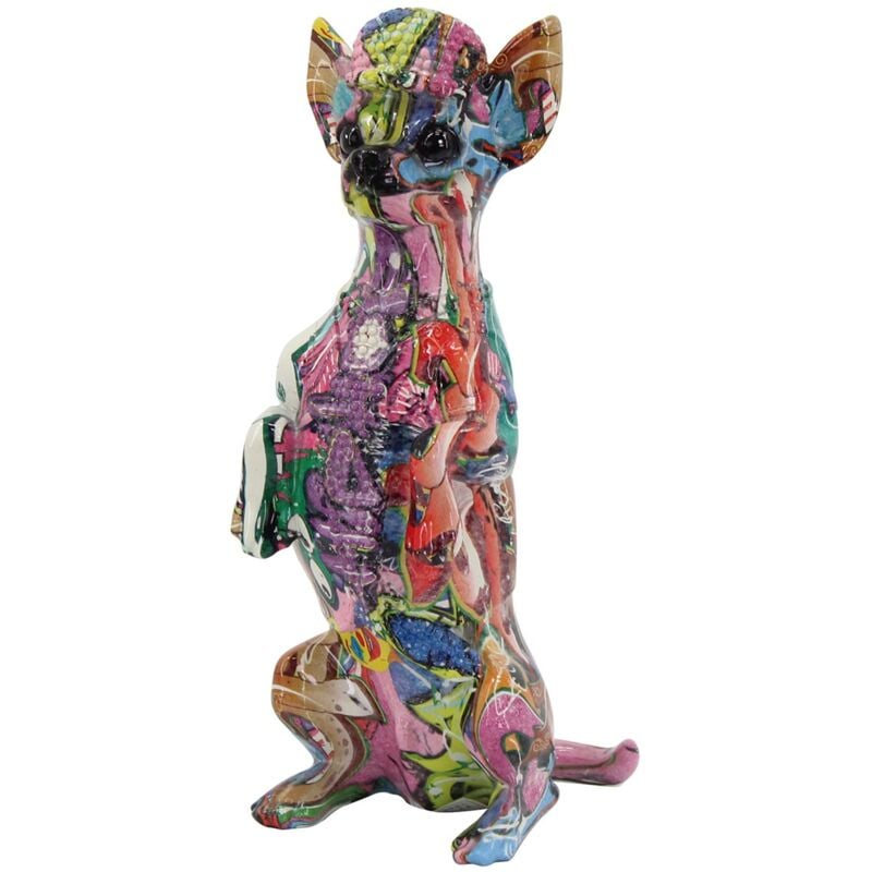 Origen - Signes Grimalt Figures de figure de chien Figure Chiuaua Dog Animaux multicolorés 11x13x29cm 28700