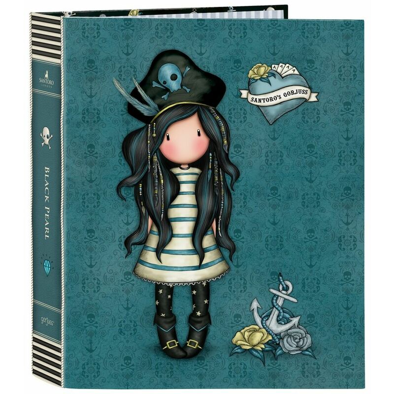 

Gorjuss Carpeta de anillas Gorjuss Black Pearl A4