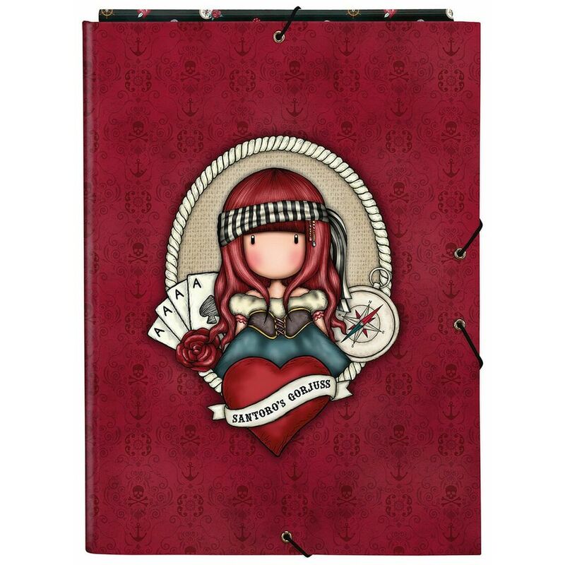 

Gorjuss Carpeta Gorjuss Mary Rose Negro A4 Granate