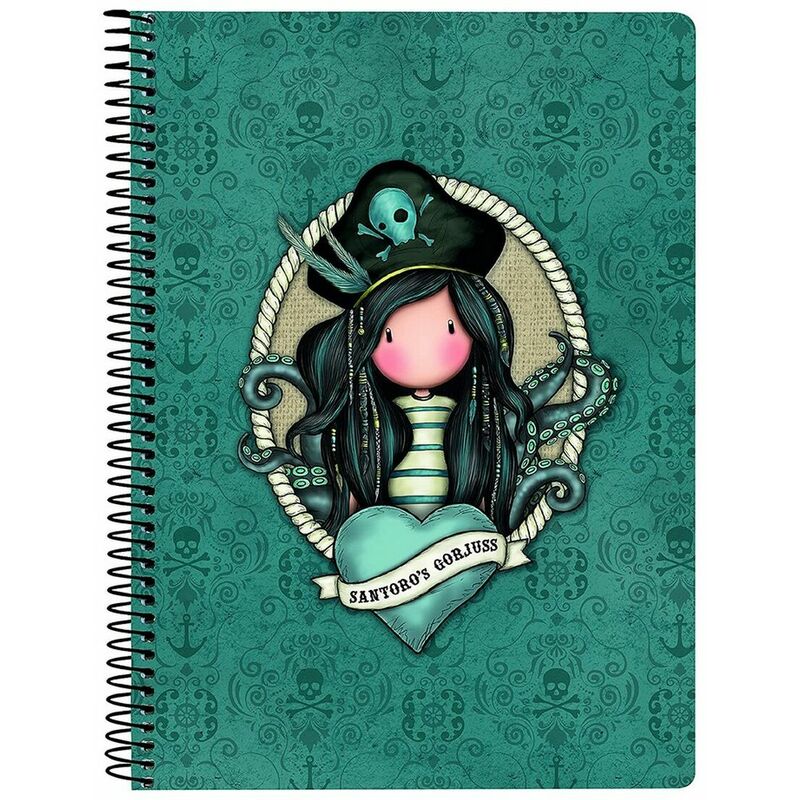 

Gorjuss Libreta de Anillas Gorjuss Black Pearl Turquesa A5
