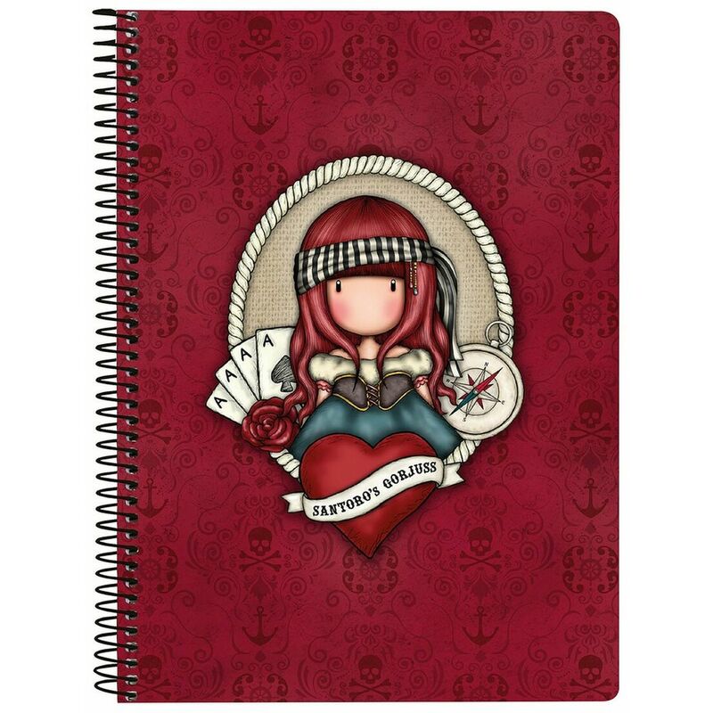 

Gorjuss Libreta de Anillas Gorjuss Mary Rose A5 Granate
