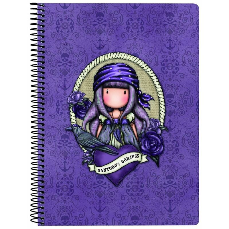 

Gorjuss Libreta de Anillas Gorjuss Sea Nixie Morado A5