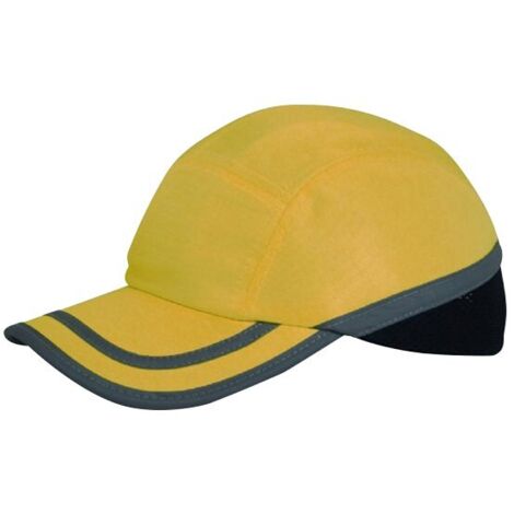 GORRA ANTIGOLPES GRIS AMARILLO - CLIMAX