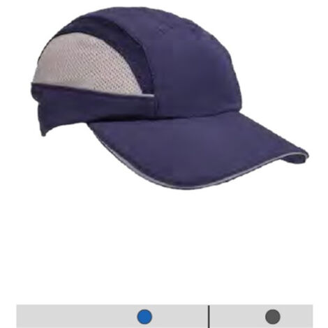 Gorra azul marino con banda antisudor Dryfit IRUDEK Aircap RP  Gris
