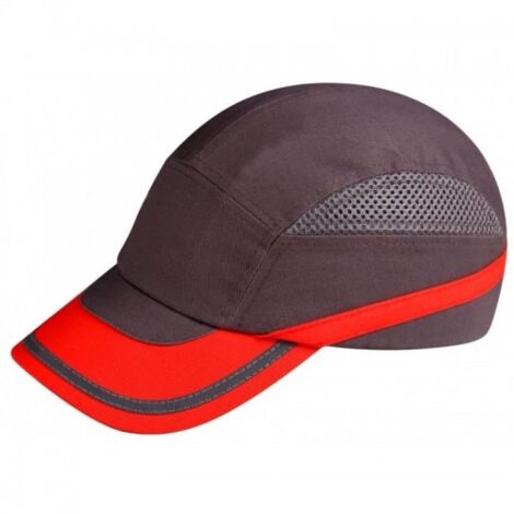 GORRA CON PROTECCION GRIS ROJA T UNICA