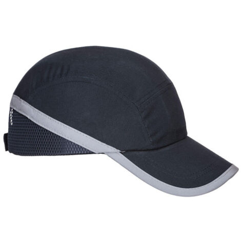 Gorra contra golpes ajustable con visera larga PW79  Azul Marino