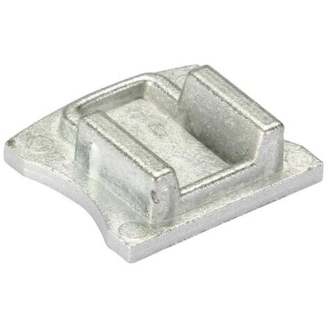Gorra final de aluminio para Sl15 Led Perfiles Without Cable Hole - Plata