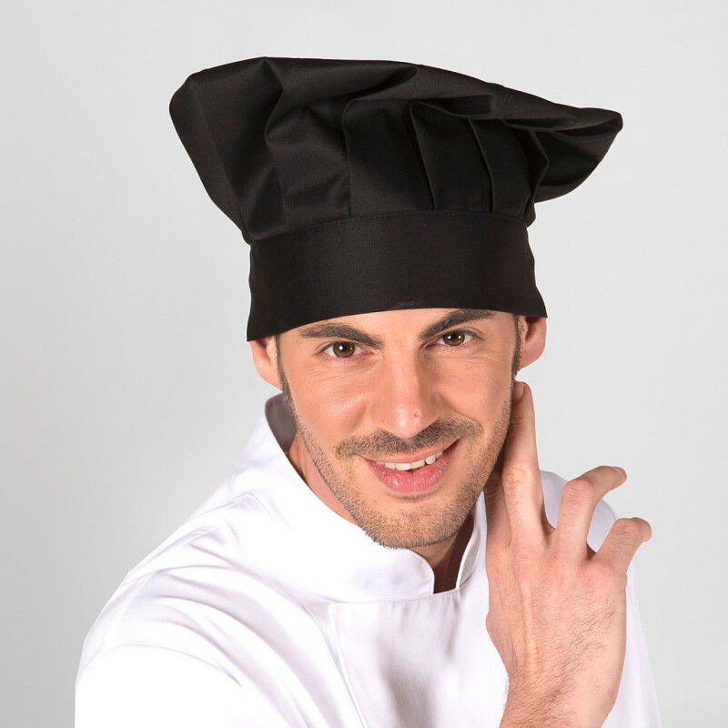 

Gorro de cocinero unisex tipo champiñón GARY'S colores | Negro
