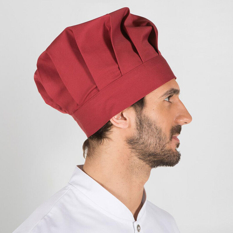 

Gorro de cocinero unisex tipo champiñón GARY'S colores | Burdeos