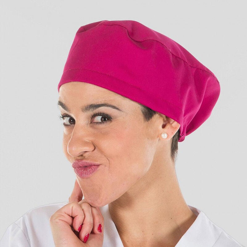 

Gorro sanitario en color liso con elástico ajustable GARY'S | Frambuesa