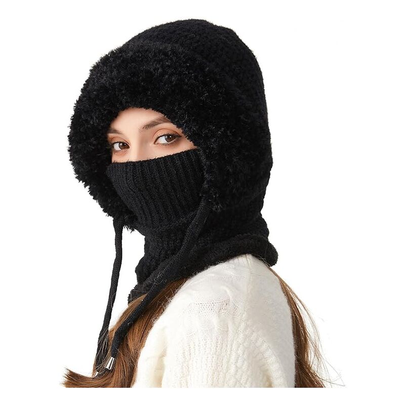 Gorro de invierno para mujer, pasamontañas multifuncional, gorro para tormentas de invierno, adecuado para esquí en frío, motocicletas al aire libre