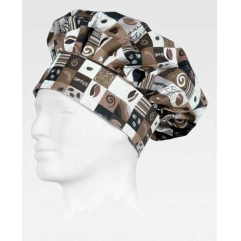 Gorro francés de cocina con estampado WORKTEAM Servicios M619  ESTAMPADO