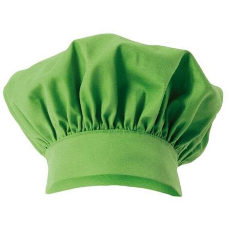 Gorro francés de cocinero con frunce VELILLA Serie 404001  Verde lima
