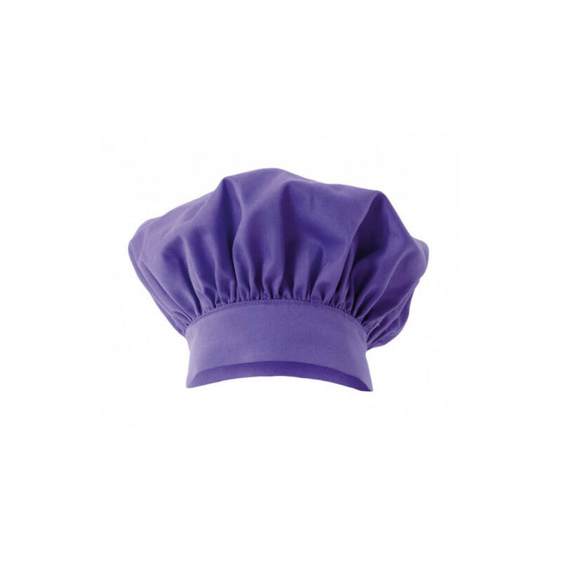

Gorro francés de cocinero con frunce Serie 404001 | Morado - Velilla