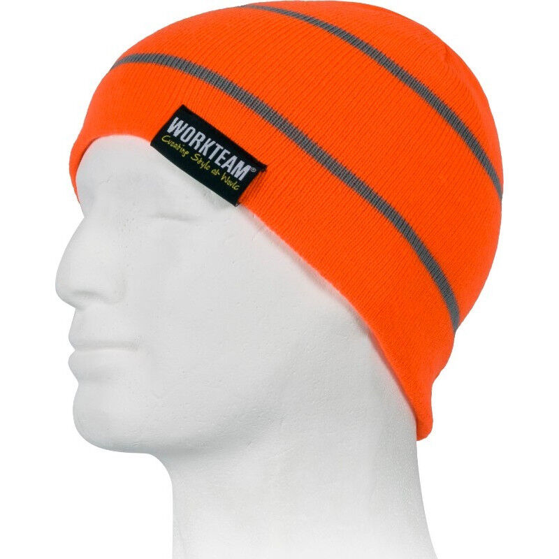 

Gorro de punto liso de Alta Visibilidad WFA916 | Naranja A.V. - U - Workteam