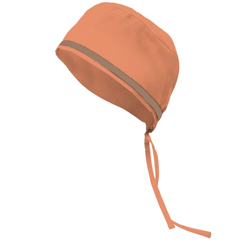 

GORRO SANITARIO CON VIVO DE CONTRASTE Naranja Claro U