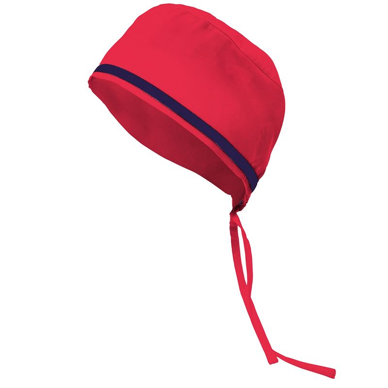 

GORRO SANITARIO CON VIVO DE CONTRASTE Rojo Coral U